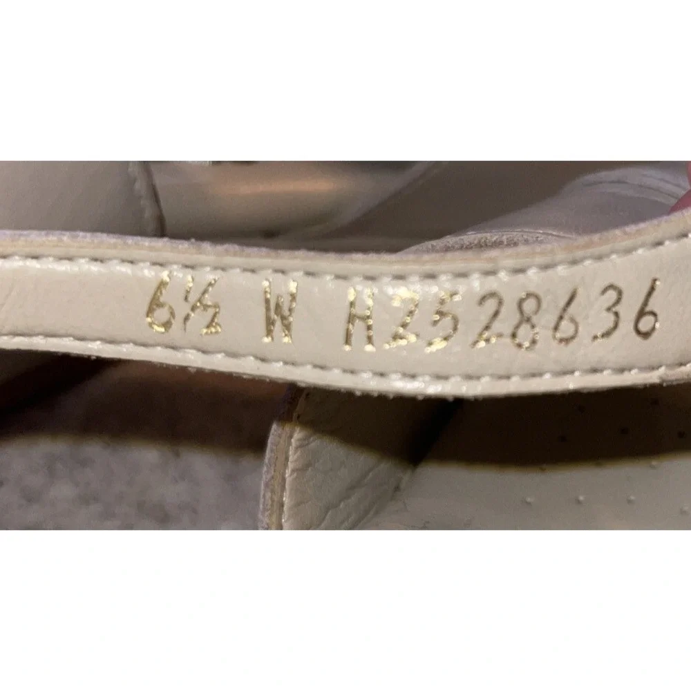 SAS Leather Adjustable Strap Comfort Sandals Shoes Women's Sz 6.5W Cream Ivory - Picture 14 of 16